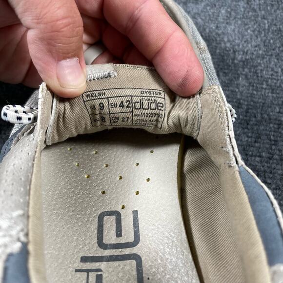 Hey Dude Welsh Grip Mix Shoes Men's 9 Beige/Oyster Slip On Casual Foam Insole - Picture 6 of 8